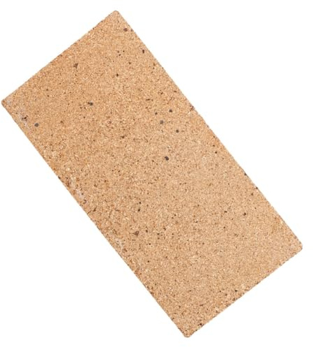 Kisangel Brique Réfractaire pour Poêle à Bois 230X114X20Mm, Résistance la Corrosion L'Usure, Isolation Thermique en Argile, Utilisation pour Cheminées et Barbecues Polyvalents