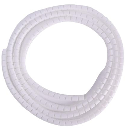 Tubo avvolgicavo a spirale, Tubo ordinacavi, organizer for avvolgicavo a spirale multicolore 8-42 mm x 1 m(Bianco,42mm x 1 meter)