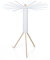 Foppapedretti Octopus Myhome Wäscheständer, Aluminium/PVC/Holz Buche, weiß, 112 x 112 x 121 cm