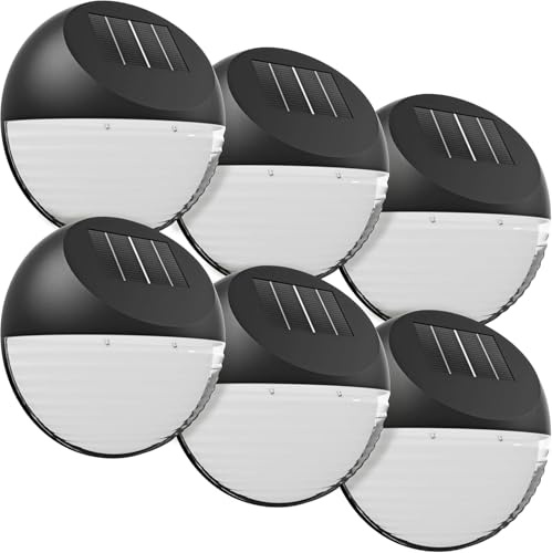 Monzana 6x Solarleuchten für Außen Wasserdicht Garten LED | Solarlampen, IP65, Automatisch, Kabellos, Stilvolle, Draußen Deko, Balkon, Terrasse, Leuchte, Gartenbeleuchtung Set