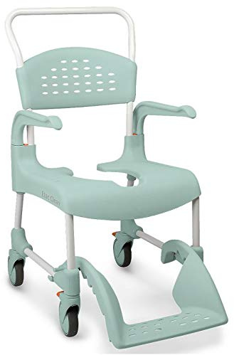 Etac Clean Dusch- und Toilettenstuhl, Vert Lagon, 44 cm