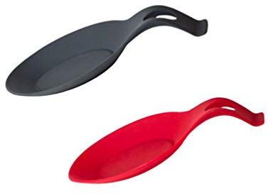 YARNOW 2 Pezzi Portautensili da Cucina in Silicone Resistente al Calore, Antiscivolo e Facile da Pulire, Tappetini per Cucchiaio per Casa e Ristorante