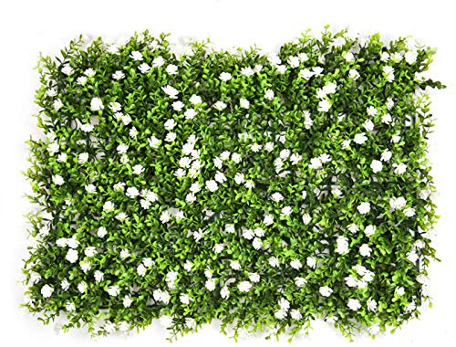 jatour Fleurs Artificielles Mariage, Mur Végétal Artificiel Tapis Gazon Artificiel, Clôture Jardin Artificiel, pour Mariage, Célébration, Fête, Cuisine, Jardin, Bureau Deco