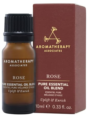 Aromatherapy Associates Rose Pure Essential Oil Blend 10ml - Uplifting Damask Rose, Harmonizing Geranium, Skin Conditioning Palmarosa, Positive, Optimistic