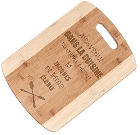 Maverton Planche à découper personnalisée, Planche avec gravure | Pour couples, pour le mariage, pour noces, Plateau apéritif pour les parents, Accessoire de cuisine, couple parfait