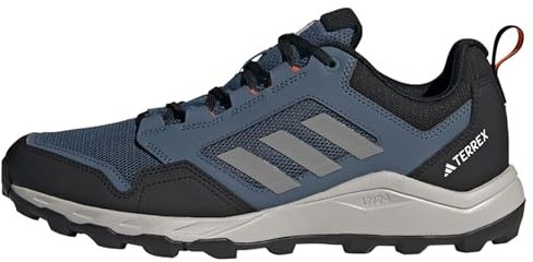 adidas Herren Tracerocker 2.0 Trail Running Shoes Trailrunning-Schuhe, Core Black/Grey Three/Impact Orange, 42 2/3 EU