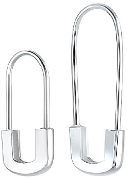 FABINA 925 Sterling Silber Sicherheitsnadel Ohrringe
