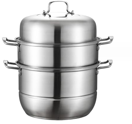 RHP Une expérience de cuisson innovante avec notre cuiseur vapeur de 28 cm en acier inoxydable 18/8 résistant – Compatibilité parfaite avec les cuisinières à induction, électriques, à gaz et