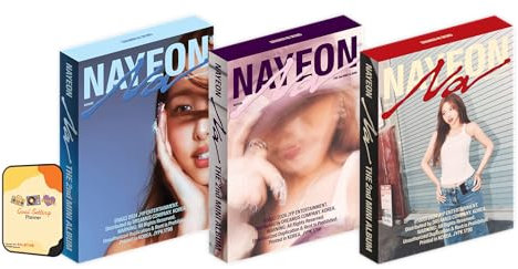 Nayeon (TWICE) NA Album [A Ver. + B Ver. + C Ver. 3 Albums Full Set]+Pre Order Benefits+BolsVos Exclusive K-POP Inspired Digital Merches