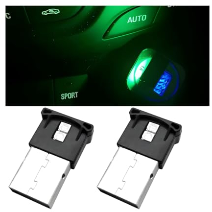 CGEAMDY USB LED Auto Innenraumbeleuchtung, Mini Typ C RGB Licht Mit Einstellbarer Helligkeit, Atmosphäre Innenbeleuchtung Für Autos, Dekoration