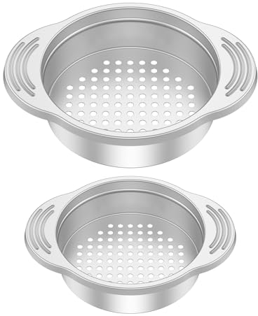 NIHUIFDPY 2pcs Food Can Strainer, Stainless Steel Food Can Drainer, Dishwasher Safe Slid-Proof Colander Can Filter, 11.5x8.2x2.5cm Sieve Strainer Mess Kitchen Tool Fits Most Food Tins