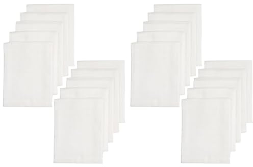 Meyco Baby Musselin Mullwindeln - Uni White - 70x70cm - 20er Pack