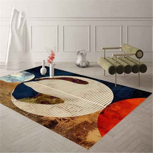 DJHWWD Alfombras Alargadas Alfombra Cocina BLU 70x140CM Alfombra roja Moderna a Rayas cómoda y Duradera Alfombra Juvenil Dormitorio