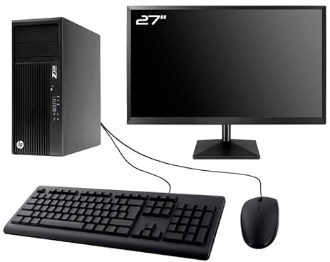 PC HP Z230 Gaming Pantalla 27 RTX 3050 i7-4770 RAM 32GB 1TB SSD Windows 11 WiFi (Reacondicionado)