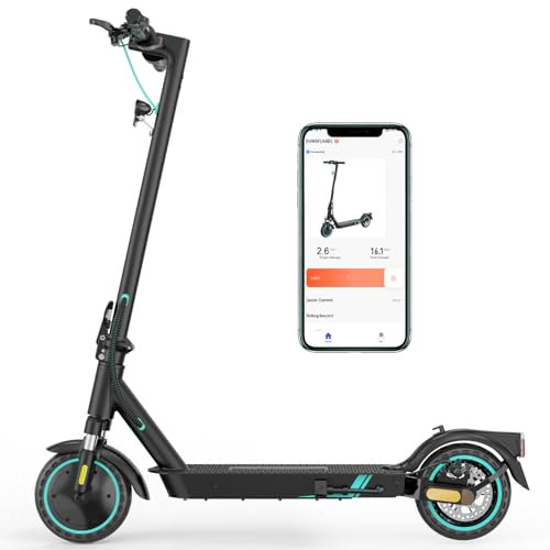 E-Scooter, Elektroroller mit Straßenzulassung (ABE), Max.20 KM/H, 8,5-Zoll Scooter, 400W Motor, 7,8Ah Batterie，25KM, Komfortable Stoßdämpfung, APP-Verbindung, Faltbar, LED-Display
