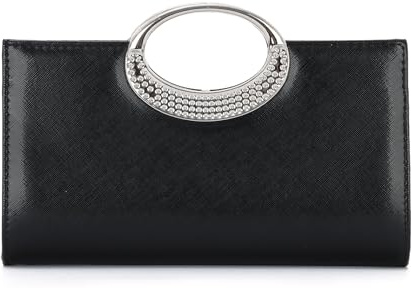 EVEOUT PU Leder Clutch Tasche mit Abnehmbarer Kette Elegante Damen Handtasche Abendtasche für Hochzeiten, Partys, Abendessen & Alltag