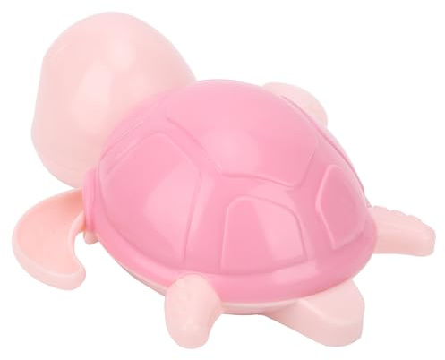 RIZGHWOY Schwimmendes Schildkröten-Baby-Badethermometer, Innovatives Mechanisches Kettendesign, kein Strom, Badespaß, ABS, Größe 12 X 13 X 4,5 Cm (PINK)