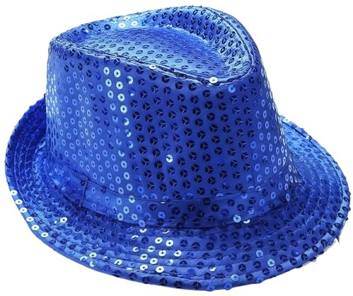 MUNSKT Gorras de jazz con purpurina, sombrero de lentejuelas para adultos, sombrero de lentejuelas para fiesta, sombrero de lentejuelas hip hop para despedida de soltera, espectáculos de baile