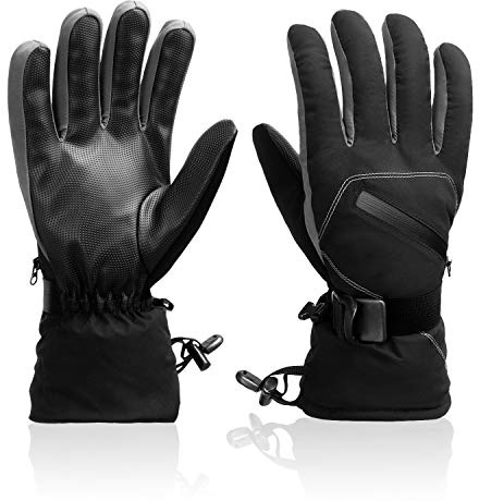 BOSONER Ski Snowboard Warm Gloves, Waterproof Touchscreen Snow Gloves for Men, Women, Kids Skiing, Snowboarding