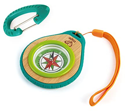 Hape Boussole | Jouet Durable en Bambou | Boussole d’Exploration pour Enfants