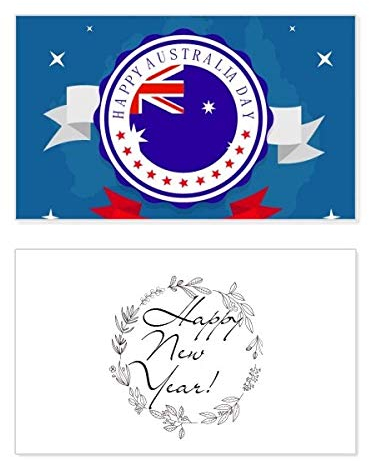 Australien-Flavor Glückwunschkarte zum Neujahr, mit englischer Aufschrift „Happy Australia Day“