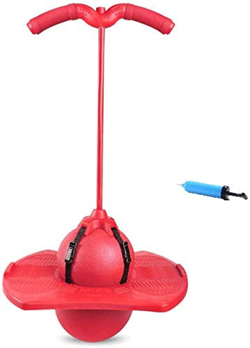 Ballon Sauteur Pogo Stick Jumper Bâton Sauteur Fitness Adulte Ballon de Gym Sport Boule Sautante Antidéflagrant Lolo Ball Pogo Ball avec Poignée Planche d'équilibre Pour Maison Ecole Extérieur