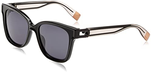 Furla Unisex SFU597V Sunglasses, Black, 53