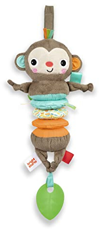 Bright Starts Pull, Play & Boogie Musical Activity Toy for Stroller - Monkey - Unisex, Newborn +