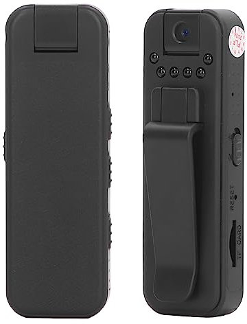 Focket Mini caméra corporelle, caméra corporelle d'enregistrement vidéo Photo HD 1080p avec Vision nocturne, caméscope Portable hotspot Direct Connect avec Clip arrière, Grand Angle 90 °