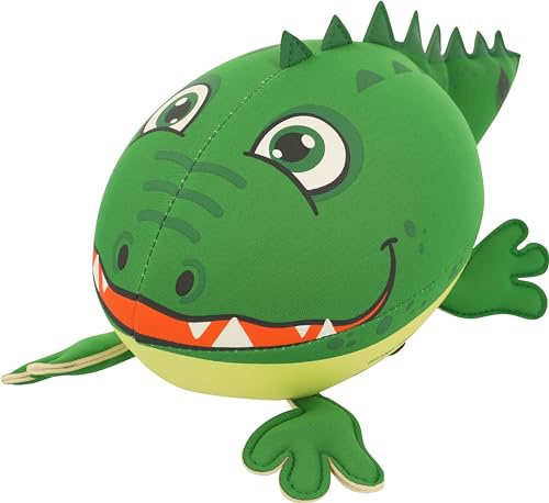 Sunflex® Neopren Jumping Animal Ball Crocodile | weich & leicht für den Strand und das Wasser | speziell für Kinder sehr gut zum Werfen & Fangen | springt auf der Wasseroberfläche | extrem robust