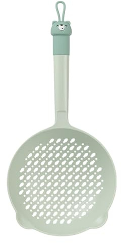 Cucchiaio per Schiumarola da Cucina - Mestolo per Olio con Colino da Cucina - Colino a Maglia Fine per Mestolo - Manico in Nylon Resistente in PVC Mestolo per Cucchiaio Versatile
