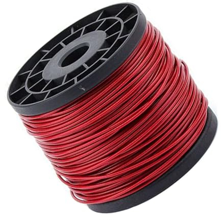 Stahlseil 328'Durchmesser 1/16-1/4Rot 7x7 Stränge aus 304 Edelstahl für Wäscheleine, Gitter und Lichterkettenkabel (Color : 3/16in(5mm), Size : 328FT)