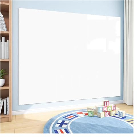 blais Trocken Abwischbare Magnetfolie Weiß Glänzend, Whiteboards für Wände, Flipchart-Papier, Whiteboard, DIY Entfernbarer Brettaufkleber, für die Home School (Color : White, Size : 1.2x5m)