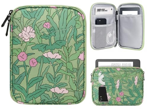 TiMOVO Custodia per eReader 6-7, Fiore Verde