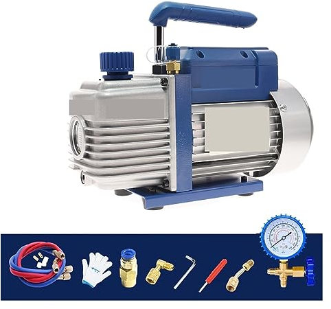 Pompa a vuoto Kit pompa a vuoto Refrigerazione refrigerante con calibri collettori for manutenzione dell'automobile di aria condizionata domestica 1P / 1.5P per automobili, condizionatori d'aria