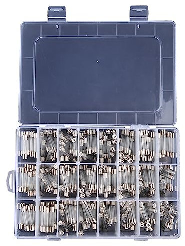 XFUYI 240 Stück/Box 24 Werte 6 x 30 mm flinke Glassicherung 250 V 01 A 036 A 05 A 1 A 15 A 2 A 25 A 3 A 315 A 4 A 5 A 6 A 63 A 8 A 10 A 15 A Keramik