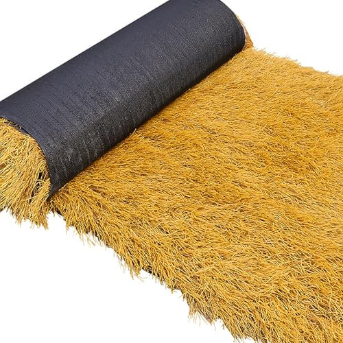 Künstliches Strohdach Matten Outdoor, Mexikanische Stil Reetdach Palmgras Rolle, Strohfliesen, Feuerfest Und Anti-Aging Fake Stroh Deko, Für Gartenzaun-terrasse Strandschir Deko(1x15m(3.28x49.21ft))
