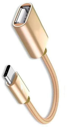 Zkydhbd Cable USB de doble interfaz, adaptador USB portátil con carcasa de aluminio, cable de transferencia de datos de 150 mm de longitud para teléfonos, tabletas, conector portátil