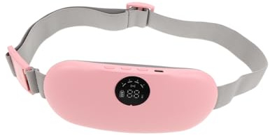 Baluue Cinturón Calentador Lumbar Masajeador Uterino para Aliviar Menstruales Calentamiento Rápido, Ultradelgado y Ajustable, Almohadilla Térmica Portátil para Uso Diario en Mujeres