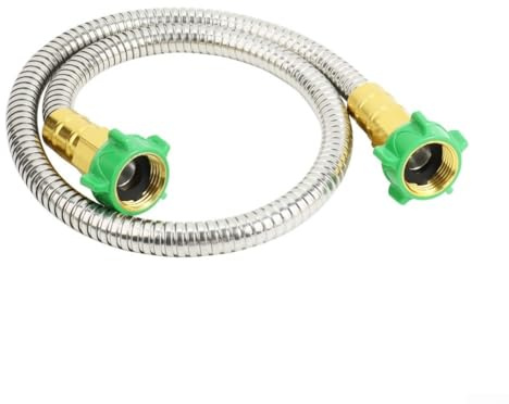 HOHOVYVY Flexibler Edelstahl-Gartenschlauch Mit Beidseitiger Kupplung Kurze Verbindung Für Schlauchtrommel Erweiterungsadapter Für Kleine Gärten Und Enge Bereiche(3FT)