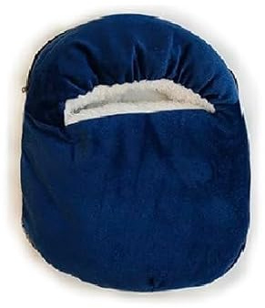 Scaldapiedi elettrico ricaricabile 500W con custodia morbida calda casa divano lavabile e presa elettrica per comfort invernale Piedi Sempre Caldi in Casa e Ufficio Controllo Temperatura (blu)