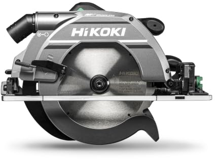 HiKOKI C3609DUMW4Z Sierra circular inalámbrica sin escobillas de 36 V con profundidad de corte de 86 mm, impulso de par y placa base para un fácil trabajo con rieles guía, cuerpo solo en caja de