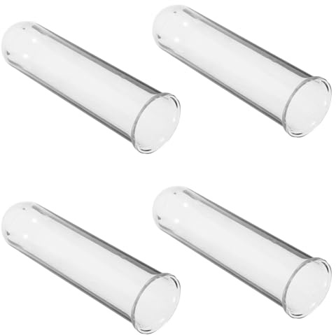 ABOOFAN Vase Hydroponique en Verre 4pcs pour Fleurs et Plantes, Surface Lisse et Polie, Usage Polyvalent, Design Simple et Élégant pour Décoration Intérieure