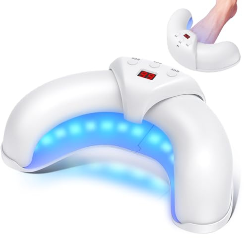 Suuprone Nail Fungus Laser Device, Anti-Fungal Nail Treatment for Toenails/Fingernails Extra Strong, Enhanced Antifungal Laser with 905nm Infrared Light + 470nm Blue Light-White