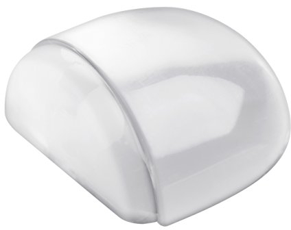 Master Door Stop Transparent - 26 x 42 mm - Floor Mounted - Self-Adhesive Removable without Leaving Behind Wall Stop - Door Stop - Rubber Buffer - Wall Protector-Door Stop-431767