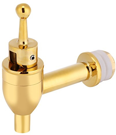 Grifo de Cerveza Para Barril Grifo Dispensador de Vino Para Barril Grifo Dispensador de Bebidas Grifo de Cobre(Golden 12mm)