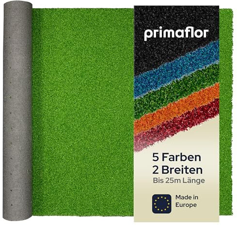 Primaflor Kurzflor Kunstrasen WELLNESS 12mm - Grün, 4,00m x 3,00m, für Boot, Balkon & Sport | wetterfest & wasserdurchlässig | UV-stabiler künstlicher Rasen