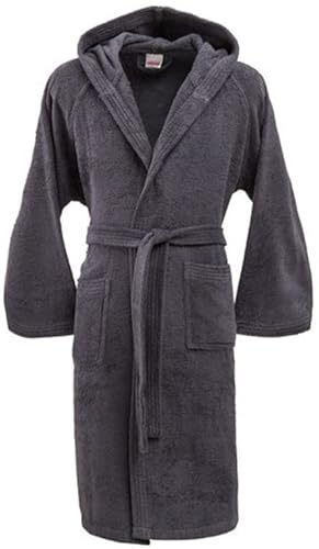 Bassetti Albornoz Bata Toalla de baño 100% puro Algodón Esponja Color sólido con capucha, bolsillos y Cinturón, Altamente absorbente Unisex ampia seleccion de colores y Tamaño desde S hasta 5XL