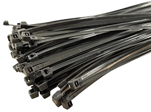 Fascette Cablaggio per elettricisti stringicavo Fermacavo in Nylon (450x4,8 mm, Nero)