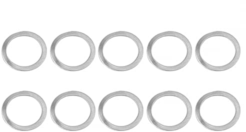 MiOYOOW 10 Fahrradpedal Unterlegscheiben 20/15 mm (OD/ID) Pedalabstandshalter Edelstahl-Pedaldichtungen für 9/16 Zoll MTB Rennradpedale